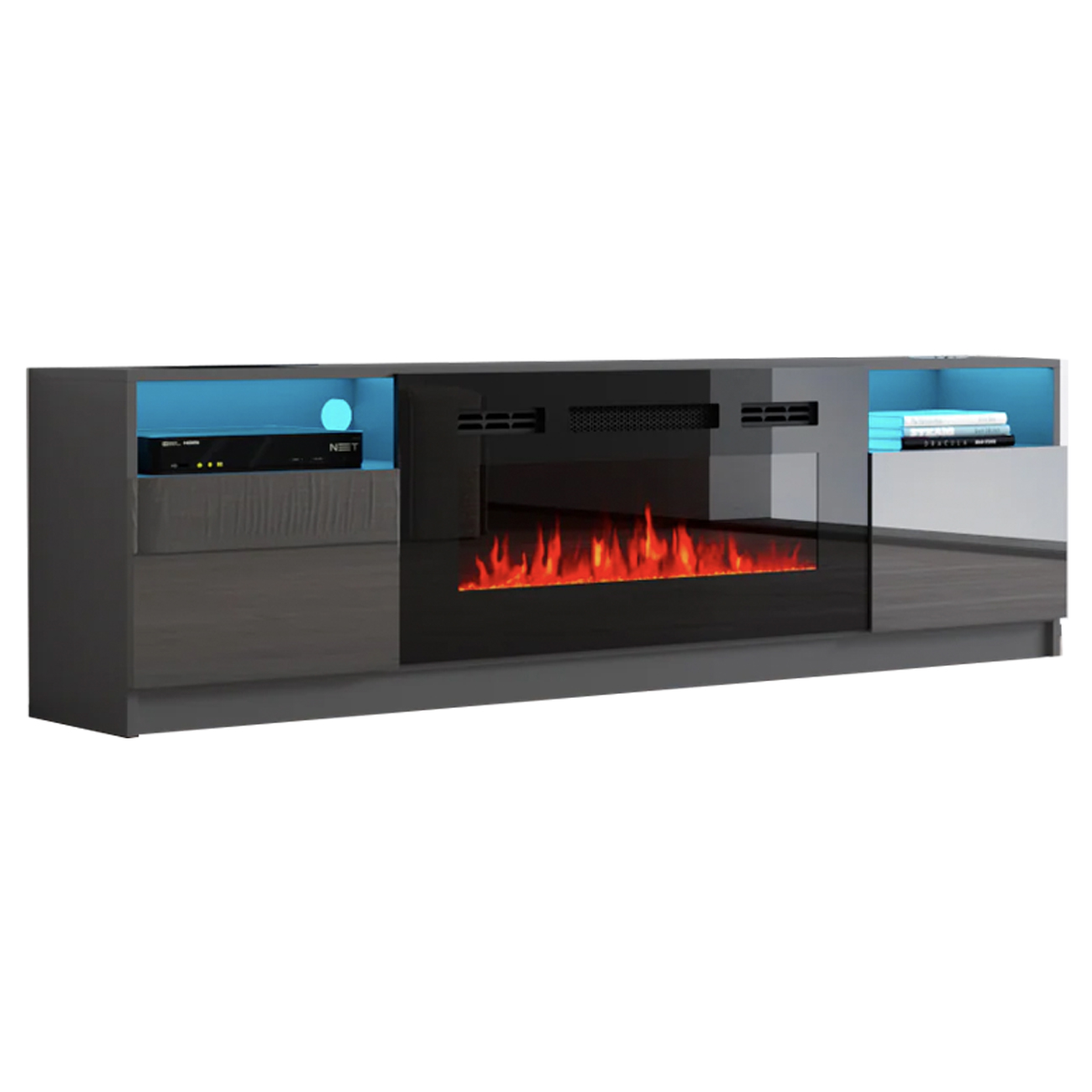 TV4190 Fireplace TV Stand GREY