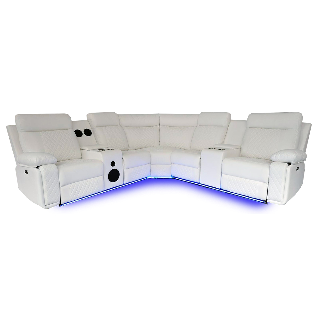 CHICAGO Power Sectional White