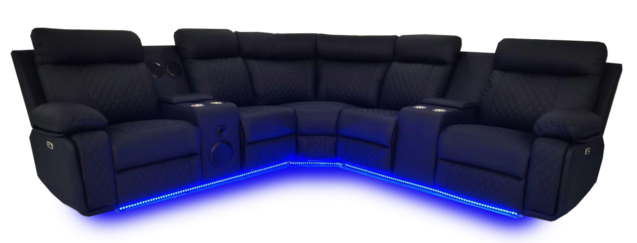 CHICAGO Power Sectional Black